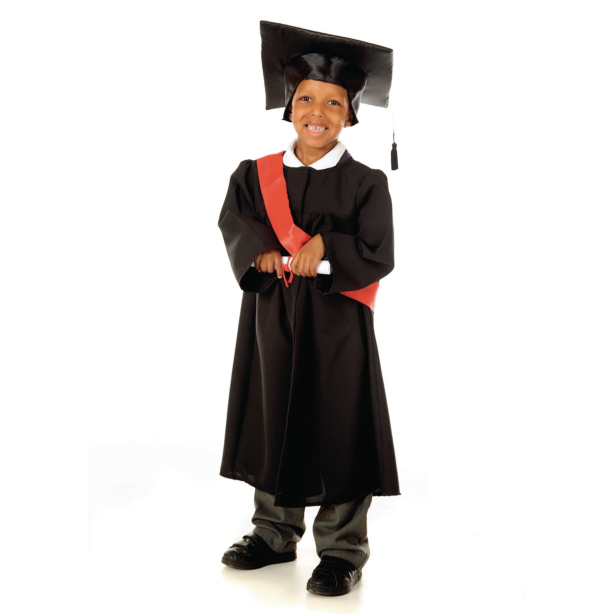 Graduation Gowns - Black - 3-5 Years